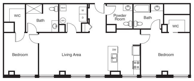 2x2.5 Barrier Free I - Residences at 150 Bagley