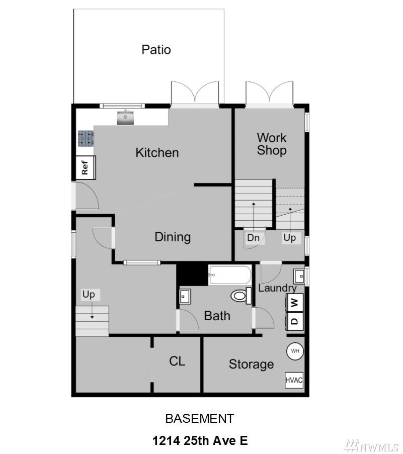 Floor plan - 1214 25th Ave E