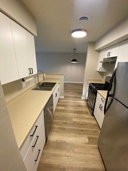 Kitchen galley. New hardware, sink, disposal, etc. - 2989 Holborn Cir