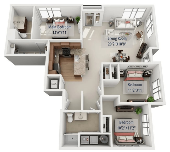 Floorplan - The Enclave Luxury Apartments