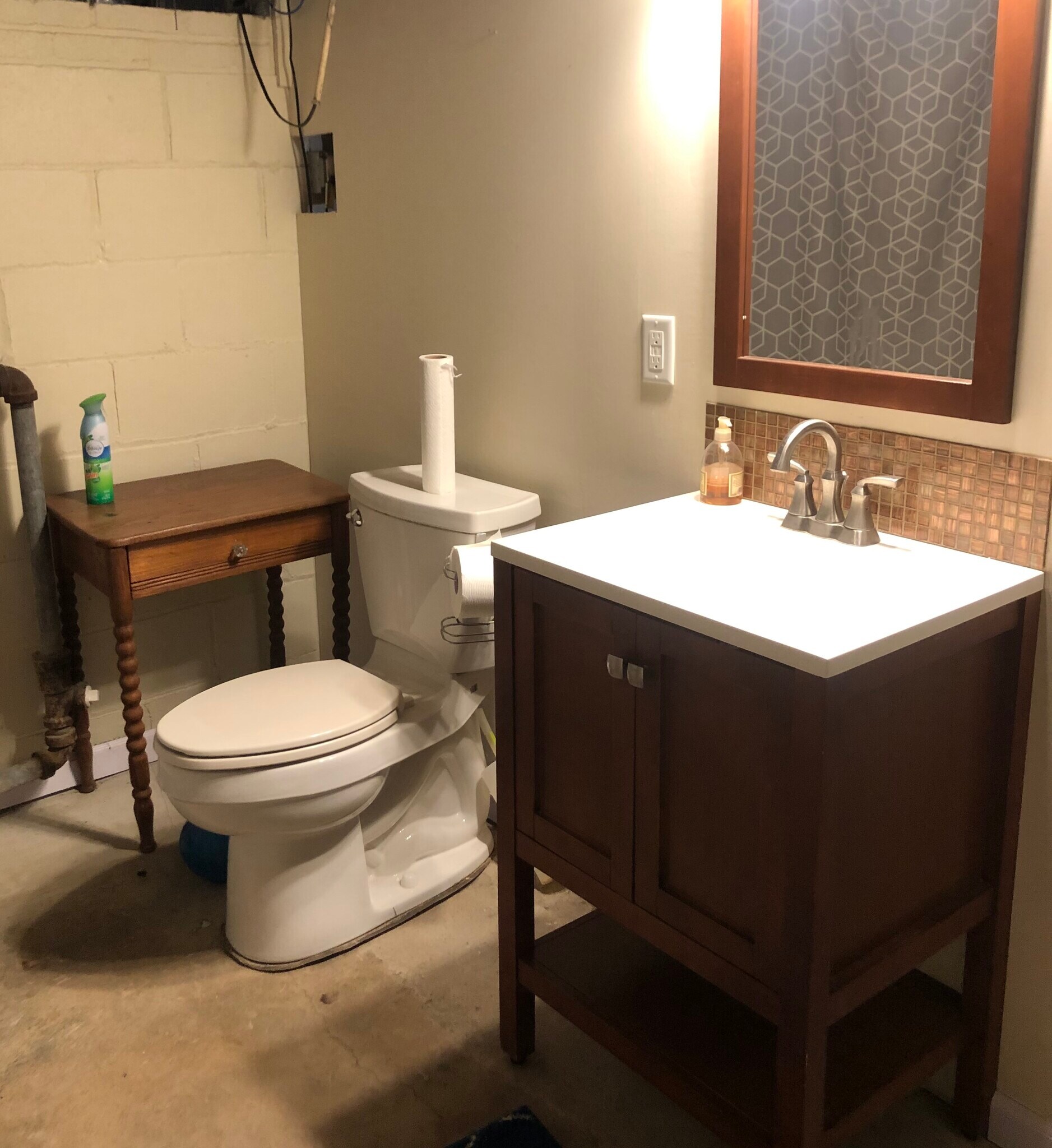 1/2 bathroom in basement - 4119 N Newhall St