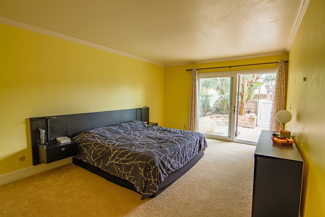 Large master bedroom opens to a private patio. - 2838 Luciernaga St