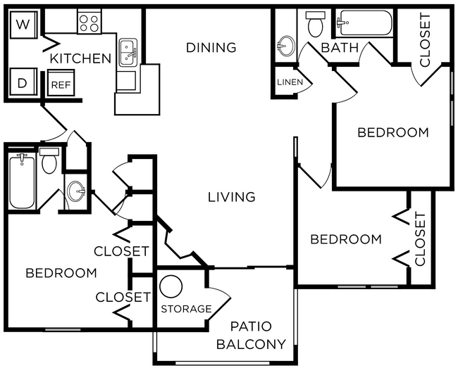 Floorplan - Westbury Mews Apartments