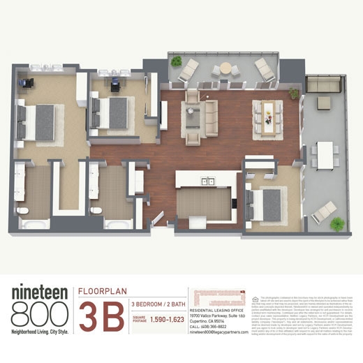 3B - Nineteen800 Apartments