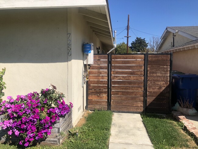 Separate secured entrance through the private patio - 7250 Capistrano Ave