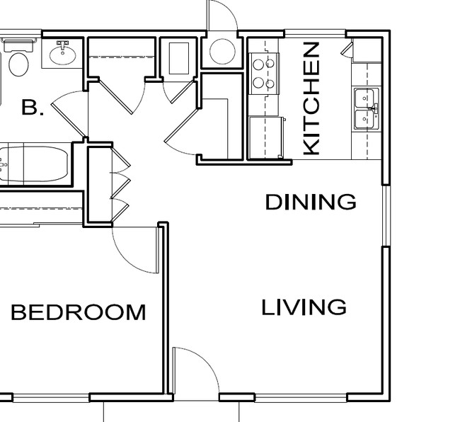 1BR/1BA - Baldwin Senior Apartments