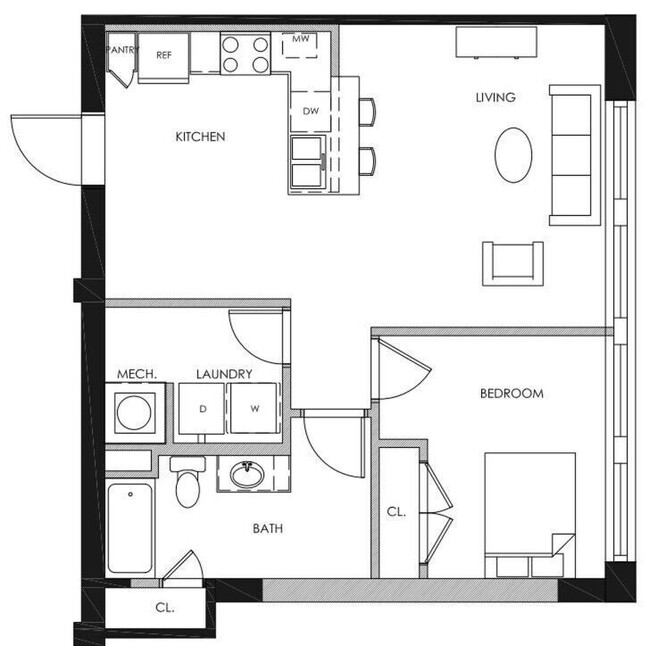 Floorplan - Sands Senior Apartments