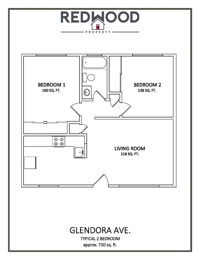 Floorplan - Lincoln Courtyards at 531 Glendora Avenue