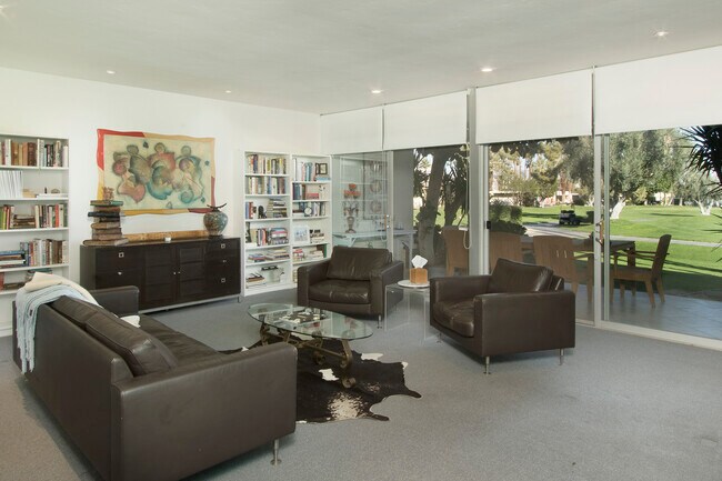 Living Room area with Head on Golf Course Views - 501 Desert Lakes Cir