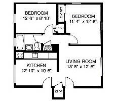 Floorplan - River Drive Apartments