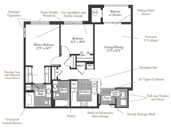 Floorplan - Evergreens at Columbia Town Center