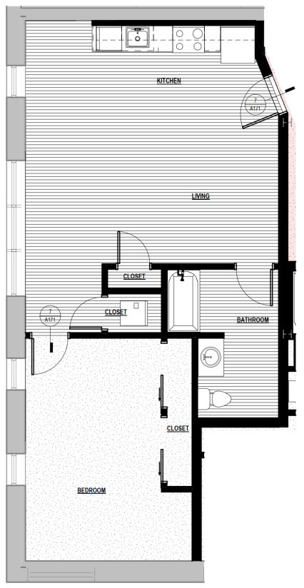 Plan 2B - Fox Apartments