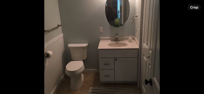 Upstairs master loft suite half bath - 27030 County Road 653