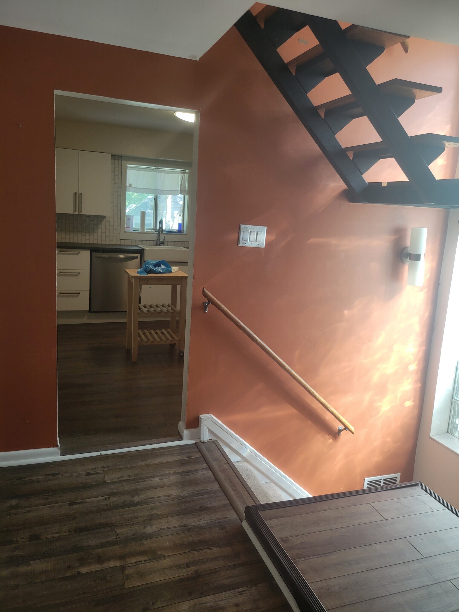 Entry stairs and kitchen - 1043 S Trenton Ave