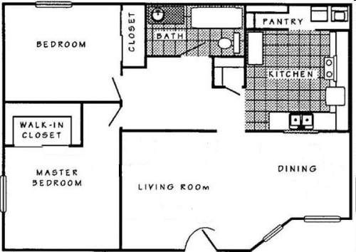 2BR/1BA - West Pointe Apartments