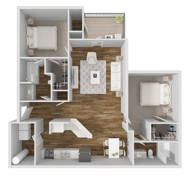 Floorplan - Bone Creek Apartments