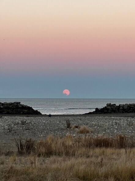 Moonrise from your Private Deck - 56 Winthrop Shore Dr
