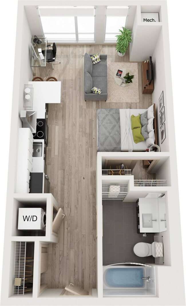 Floor Plan i - Gibson Apartments