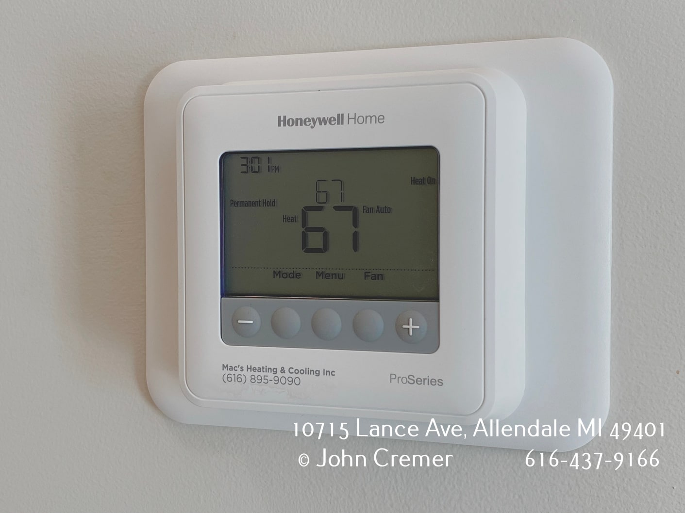 Digital Thermostat - 10715 Lance Ave