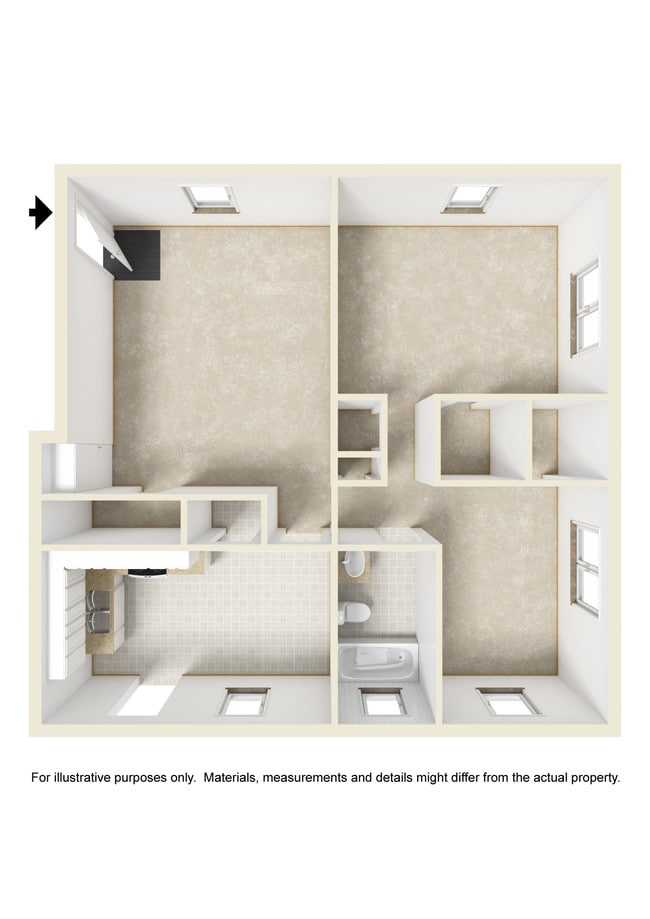 Floorplan - Brentwood Apartments