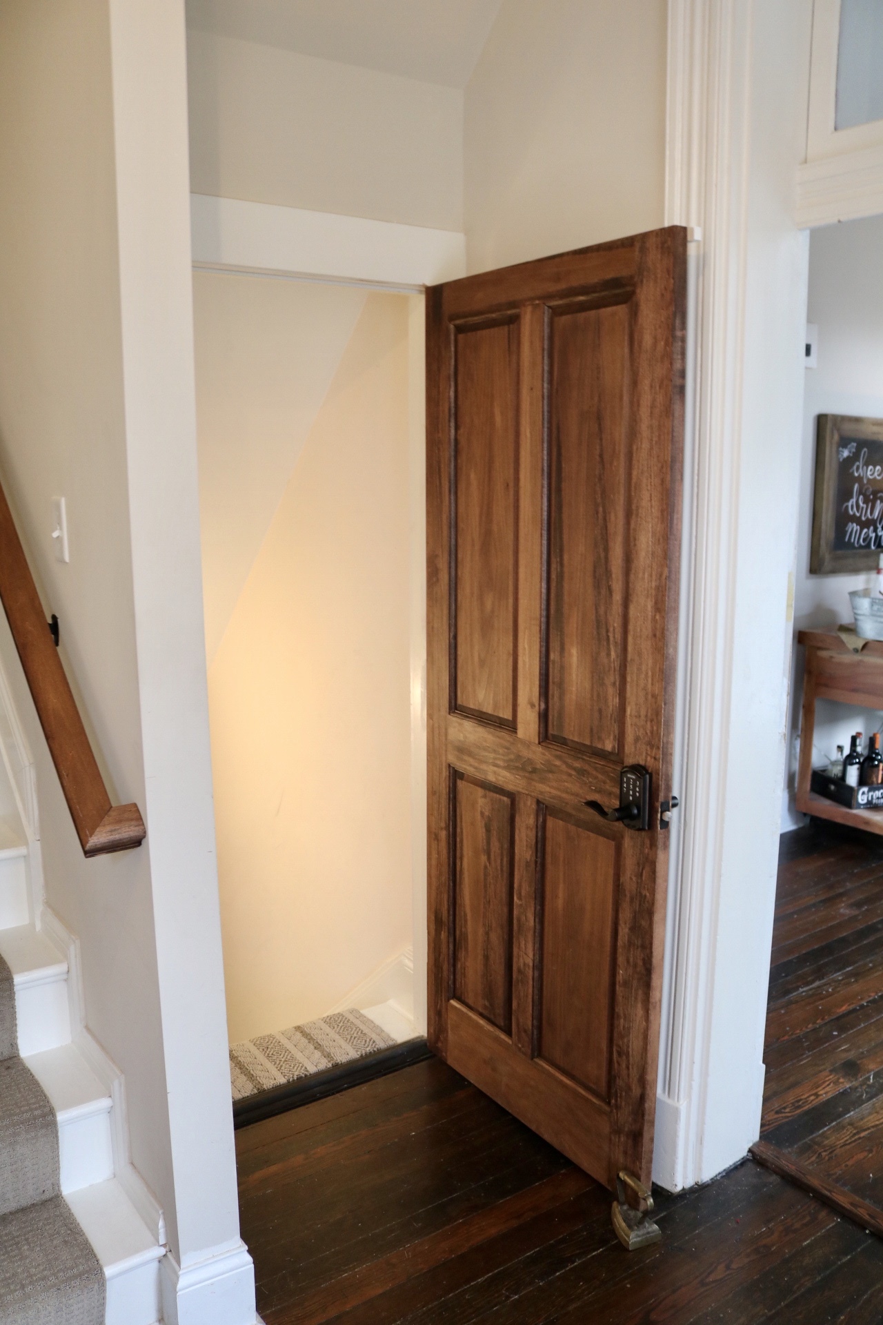 Apartment door with keyless entry - 402 Overton St