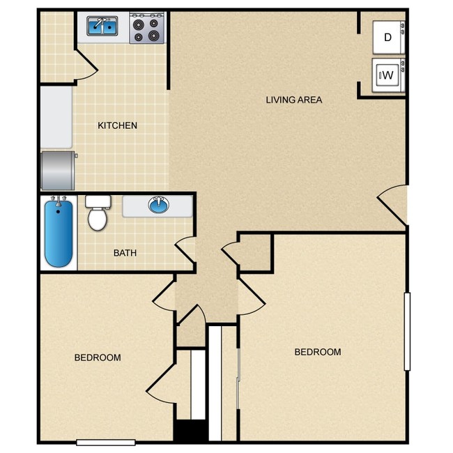 2 Bedroom - Prescott Pointe