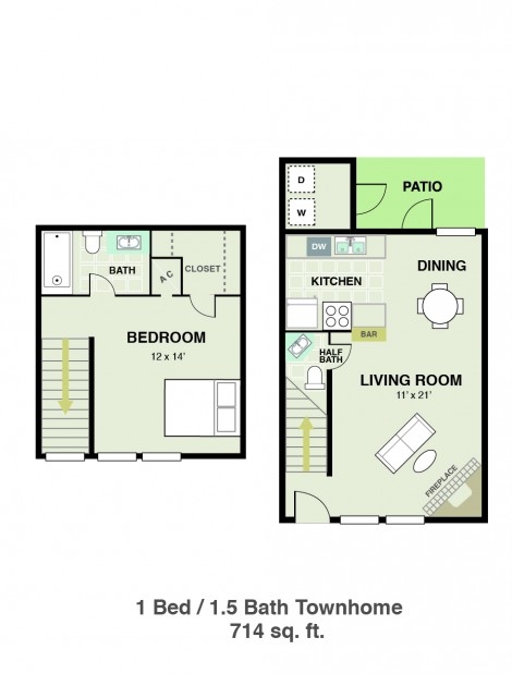 1BR/1.5BA - Solana Vista