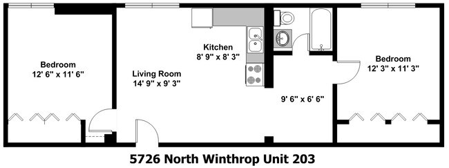 Floorplan - 5726 N. Winthrop