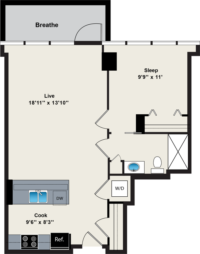 Floorplan - Reside on Green Street