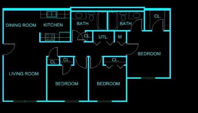 Floorplan - Cottonwood Estates Apartments