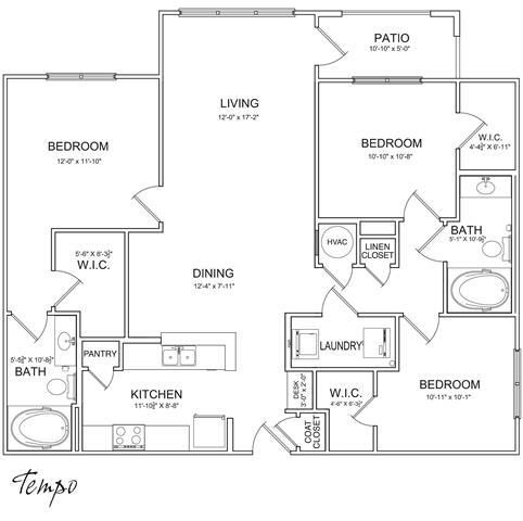 Floorplan - Vue at Embry Hills