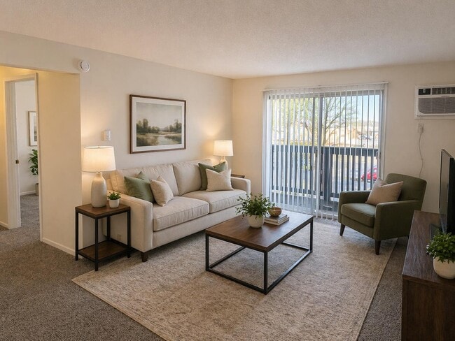 Furnished Living Room - Park Ridge Apartments