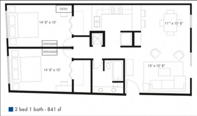 Floorplan - Casa Del Rio Apartments