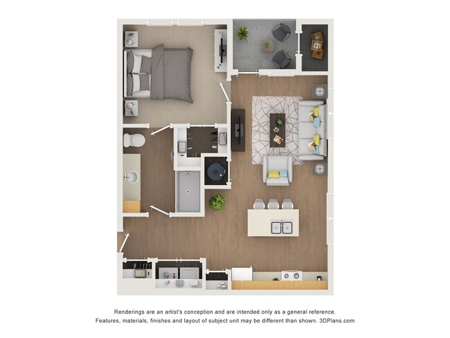 Floorplan - The Flats at 2109 (Ashley Flats)