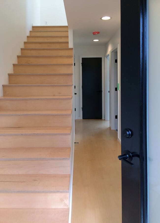 Entrance and stair up to living level - 636 North Prospect Street