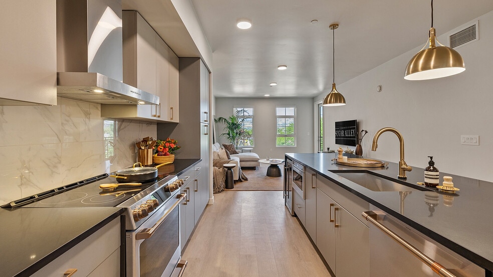 Alternate view of kitchen in Jade model - The Residences At Sugar Alley