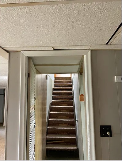Basement View to Stairs to Main - 8120 Burdette St