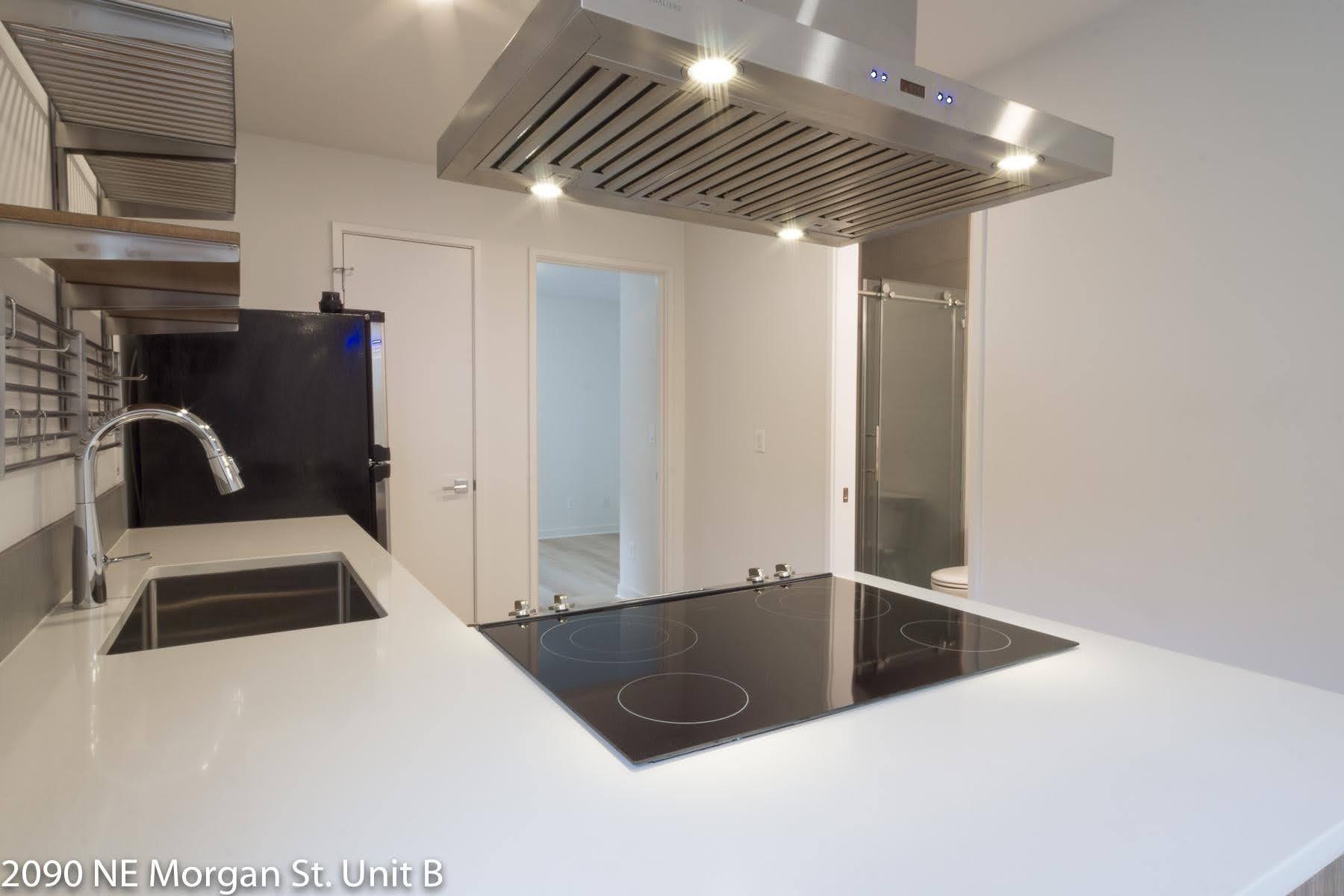 Quartz countertops and smooth top stove - 2090 NE Morgan St