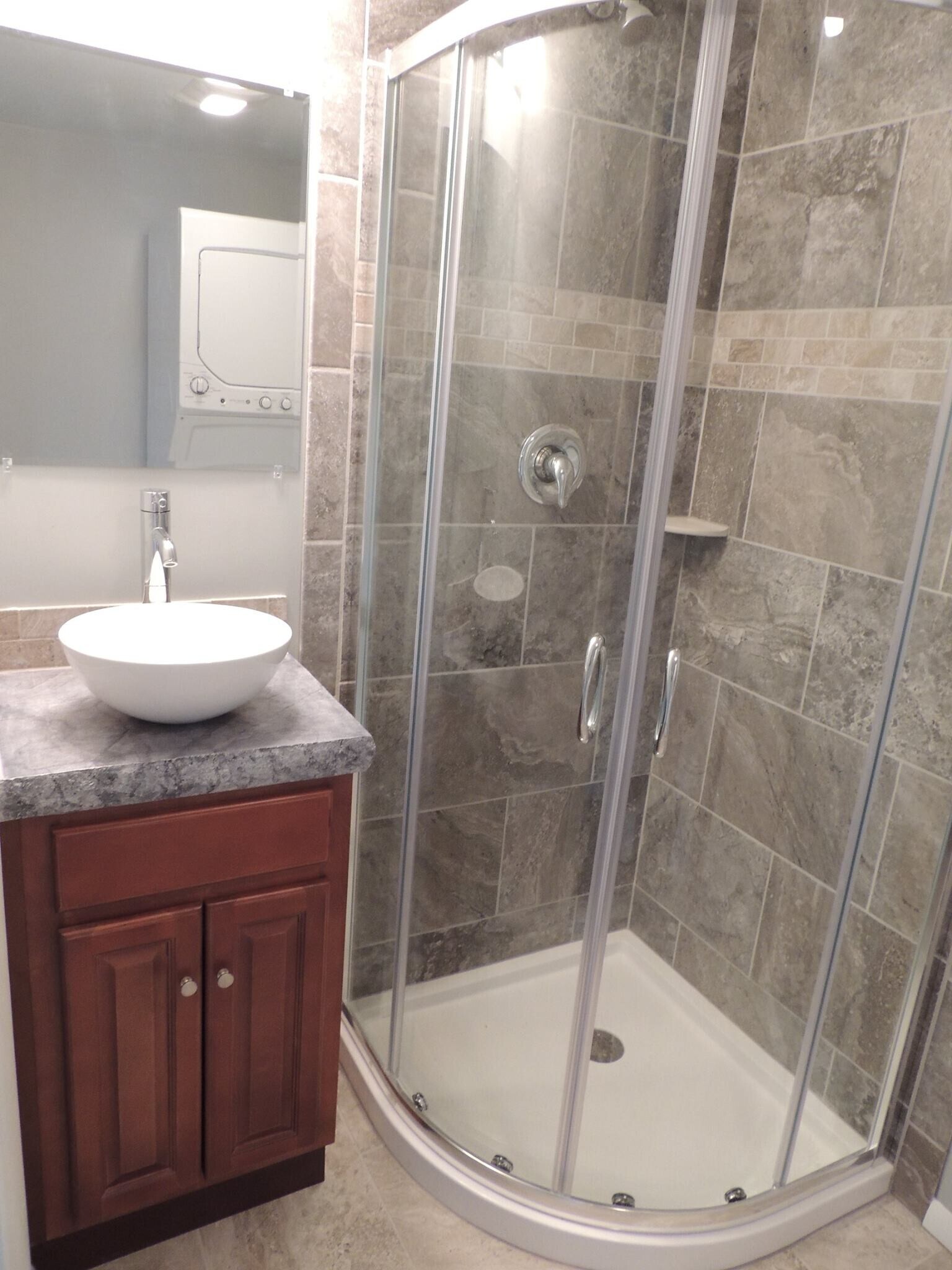 Bathroom sink and shower - 715 Main Street