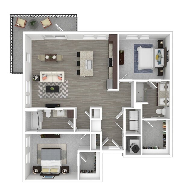 Floorplan - FIFTEEN51 Apartments of Lexington
