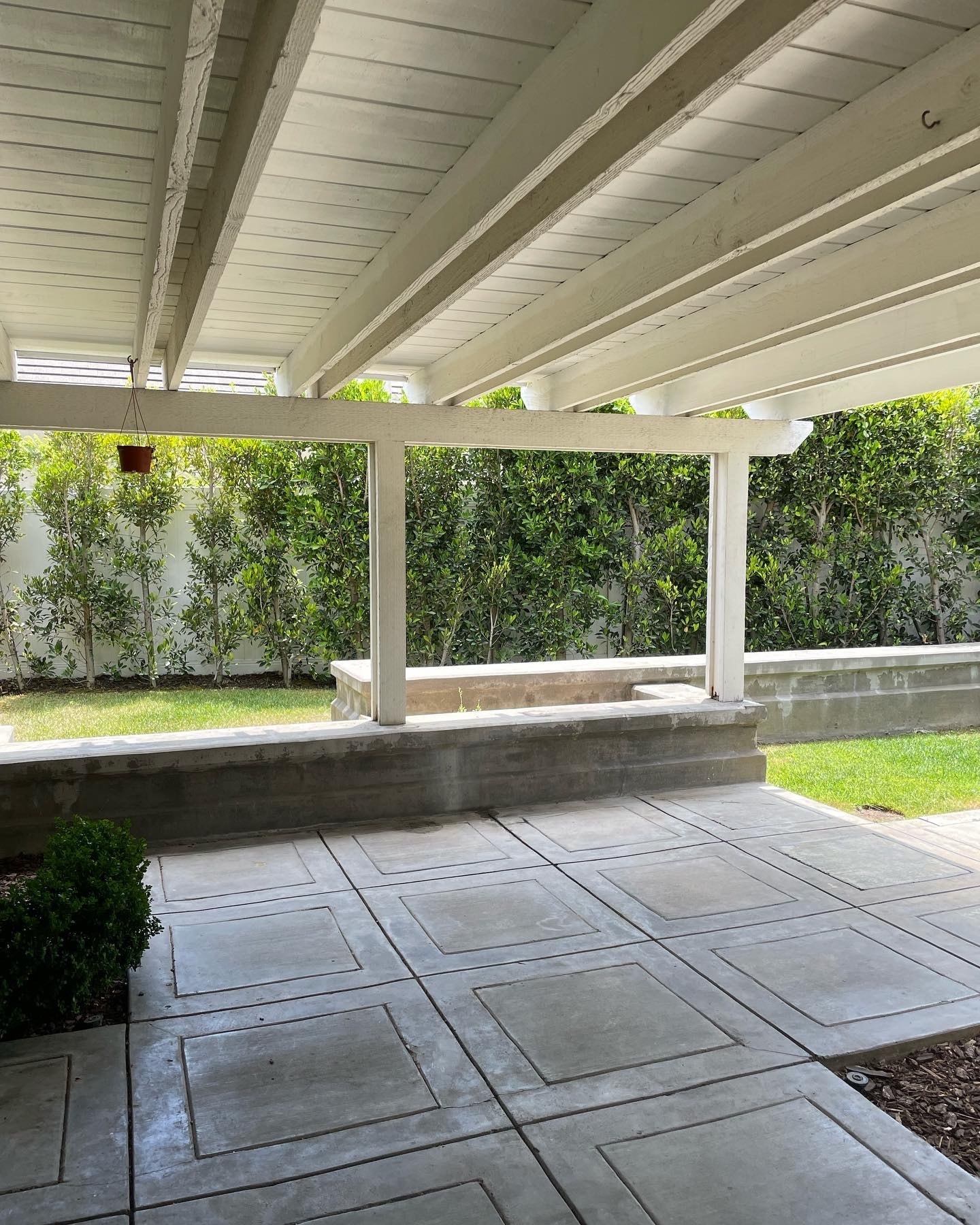 In the backyard, under the pergola - 3736 Armitage Ave