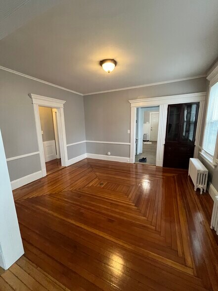 Formal Dining Room with built-in China cabinet. Beautiful HW floors. - 42 Seymour Ave