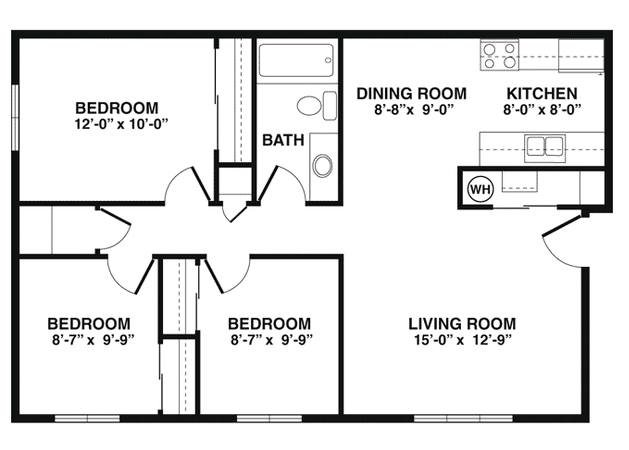 Floorplan - Ashland Apartments