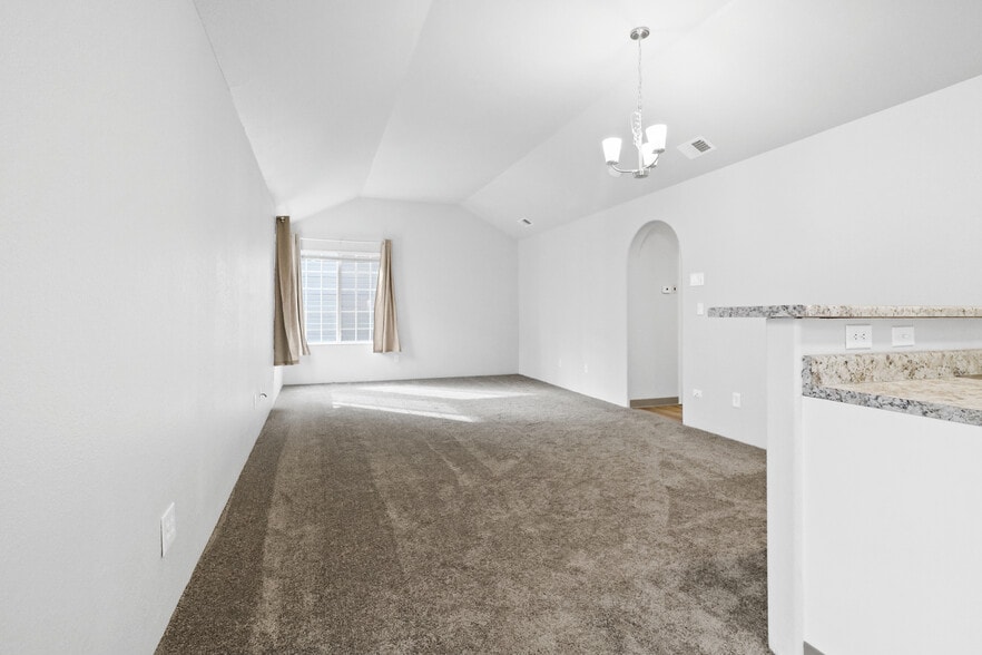 Living Room with Vaulted Ceilings - 6200 E Iliff Ave
