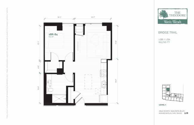 Floorplan - The Theodore Apartments 55+