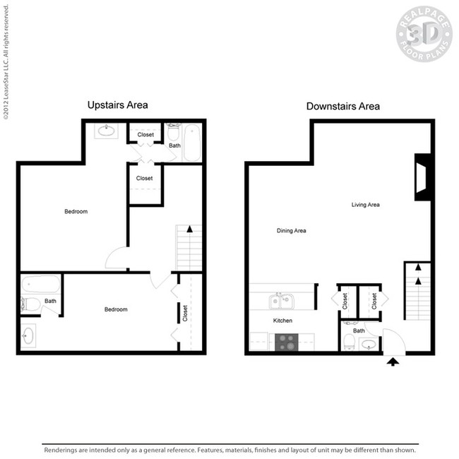 2BR/2.5BA 1325 sqft - Quay Point Apartments