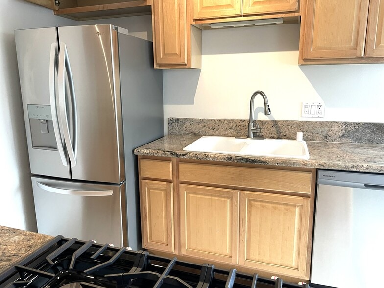 Kitchen with Refrigerator - 1126 Cypress Ave