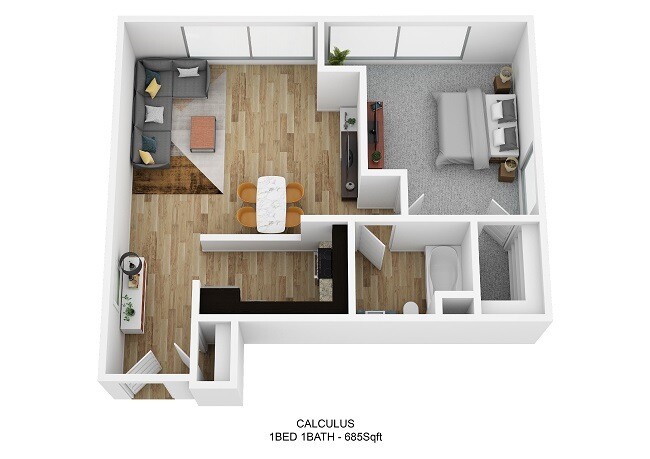 Floorplan - Schoolhouse Flats Apartments