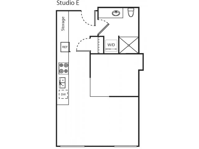 Urban One Bedroom E - Marketside Flats