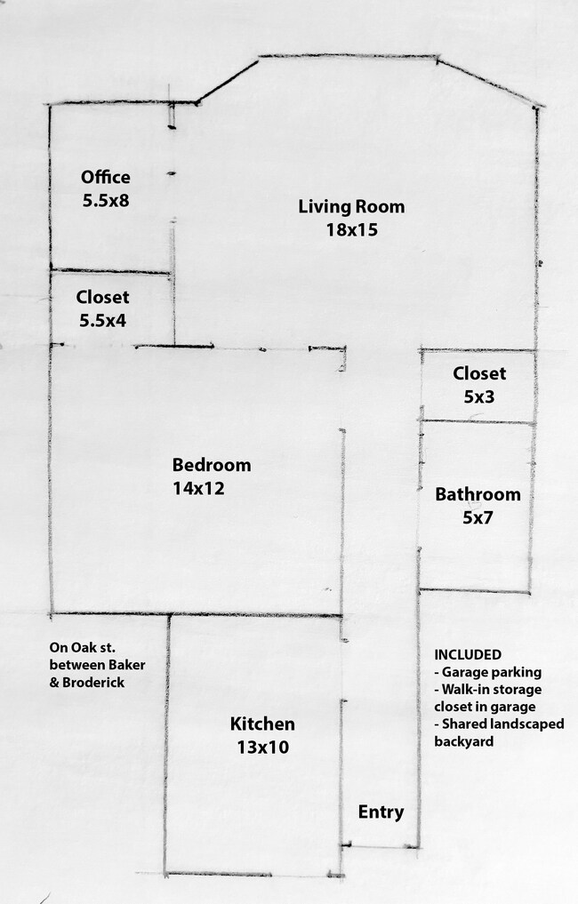 Floor Plan - 1245 Oak Street Building